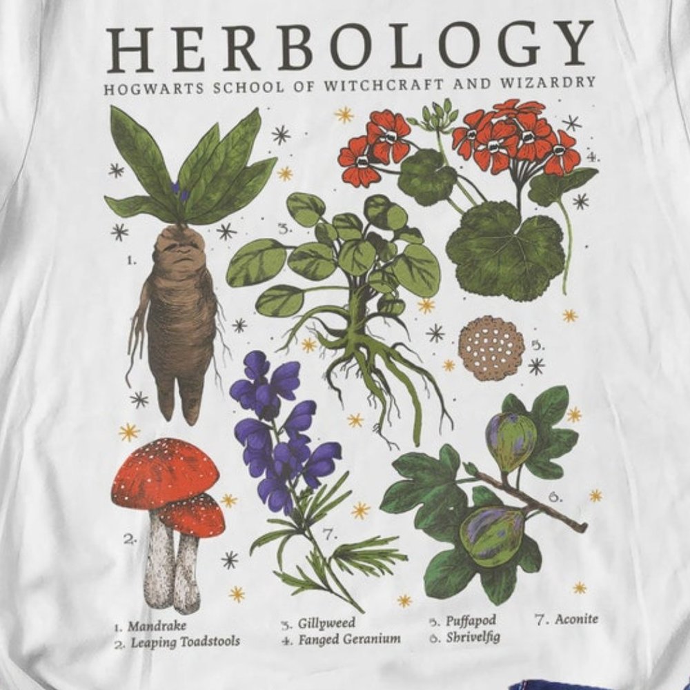 Herbology Plants Shirt, Herbology Shirt, Gift For Plant Lover, Botanical Shirt, - Picture 2 of 3